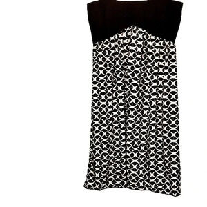 Max Studio strapless bandeau black and white mini dress Size Small